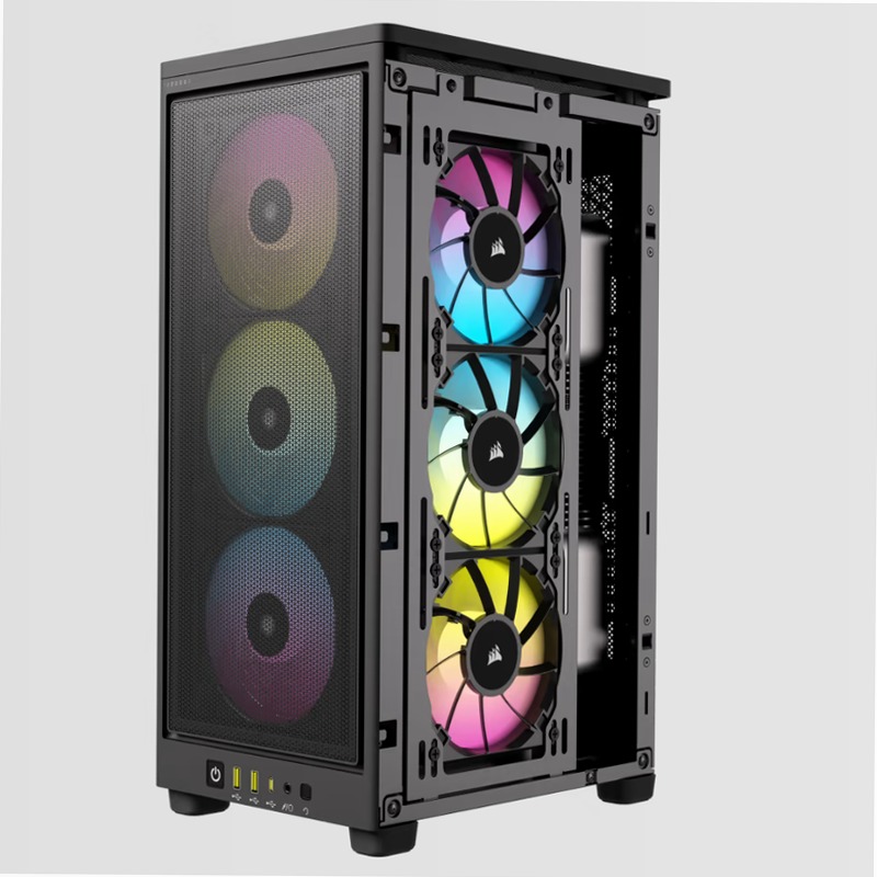 Case PC Mini-ITX 2000D RGB AIRFLOW - Nero Aria
