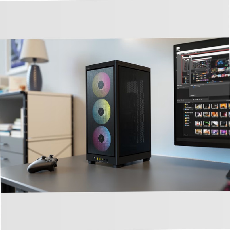 Case PC Mini-ITX 2000D RGB AIRFLOW - Nero Aria