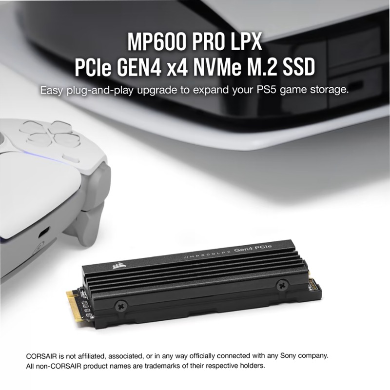 MP600 PRO LPX 500GB PCIe Gen4 x4 NVMe M.2 SSD - PS5 Compatible