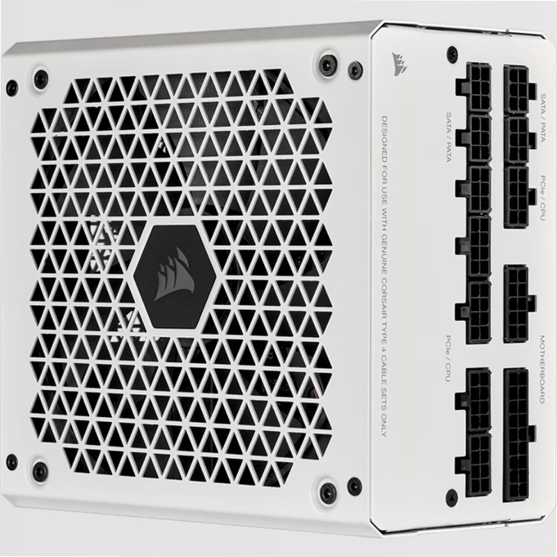 Alimentatore ATX RM White Series interamente modulare RM850 da 850 Watt con certificazione 80 PLUS Gold