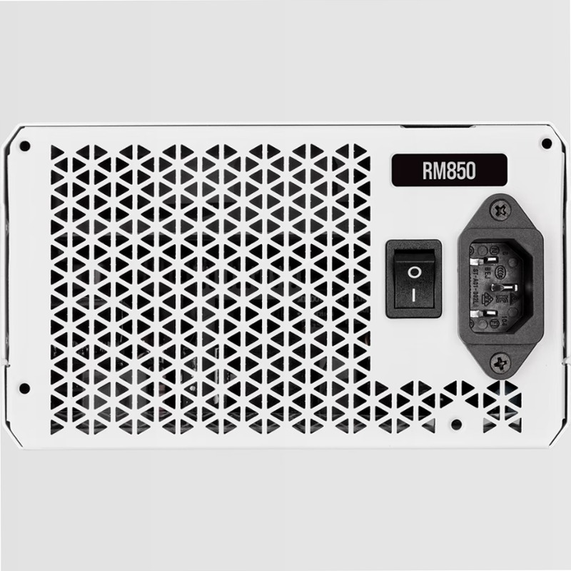 Alimentatore ATX RM White Series interamente modulare RM850 da 850 Watt con certificazione 80 PLUS Gold