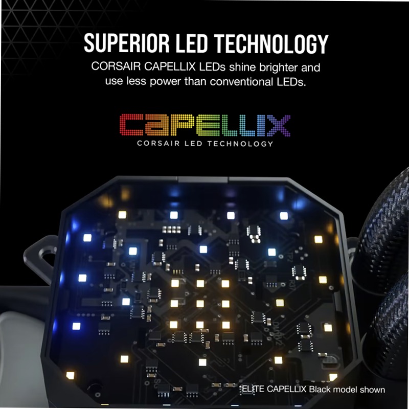 Dissipatore a Liquido iCUE H100i ELITE CAPELLIX — Bianco