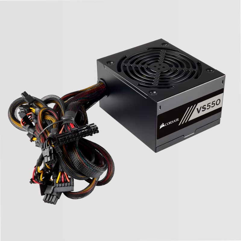Alimentatore VS Series™ VS550 certificato 80 PLUS® da 550 Watt bianco (EU) Non modulare