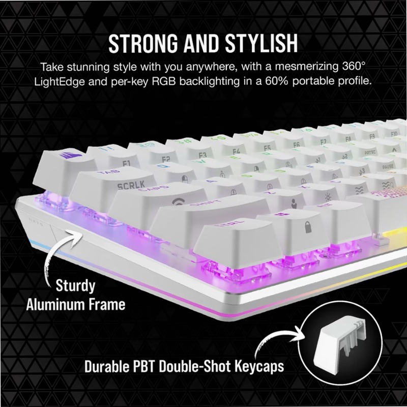 K70 PRO MINI WIRELESS 60% Mechanical CHERRY MX Speed Switch Keyboard