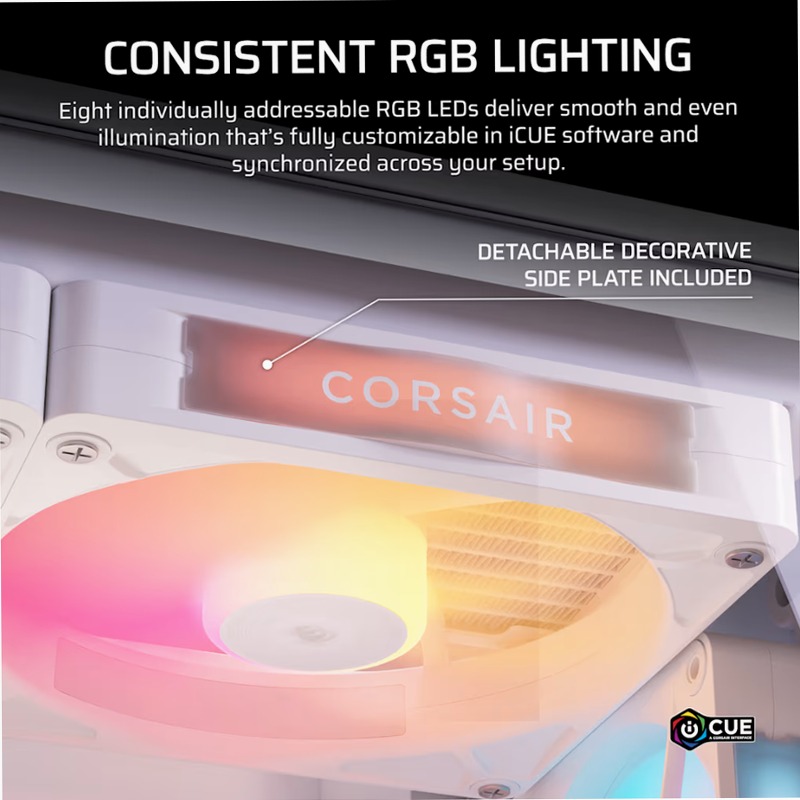 Espansione per ventole PC RGB PWM iCUE LINK RX140 II - Bianco
