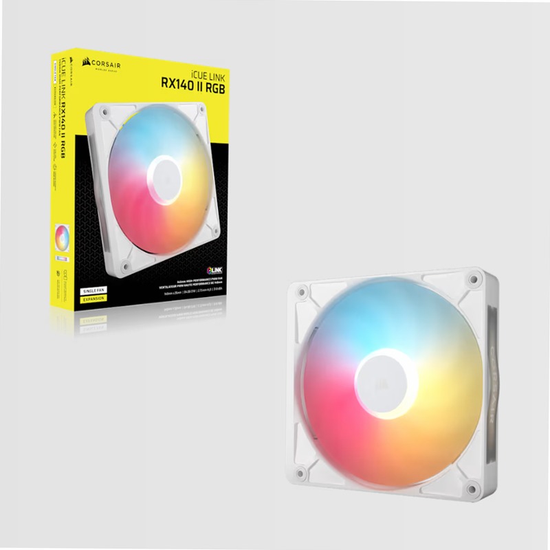 Espansione per ventole PC RGB PWM iCUE LINK RX140 II - Bianco