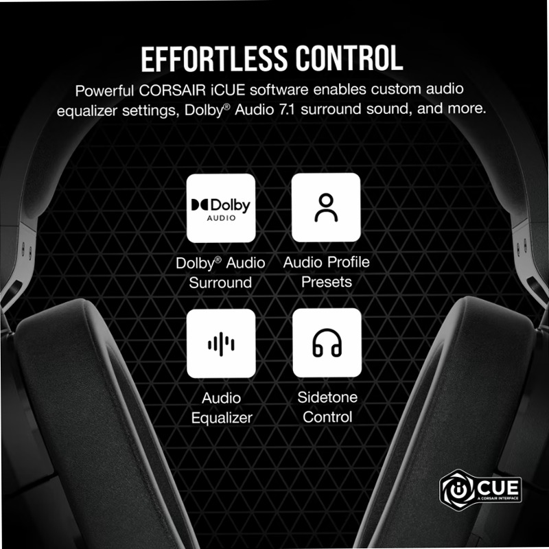 HS55 SURROUND V2 Wired Gaming Headset - Carbon