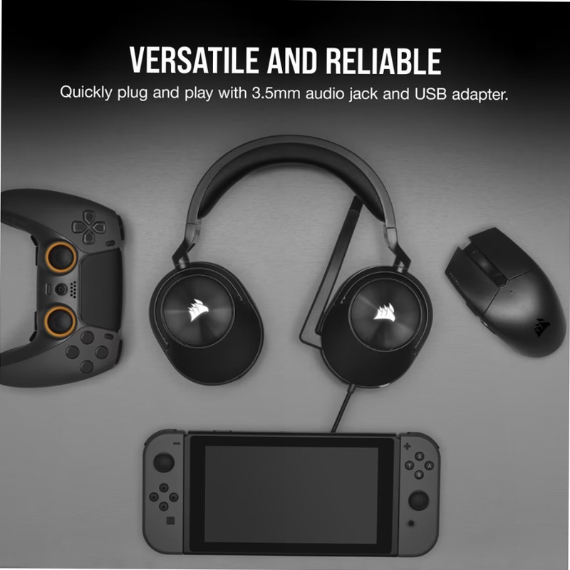 HS55 SURROUND V2 Wired Gaming Headset - Carbon