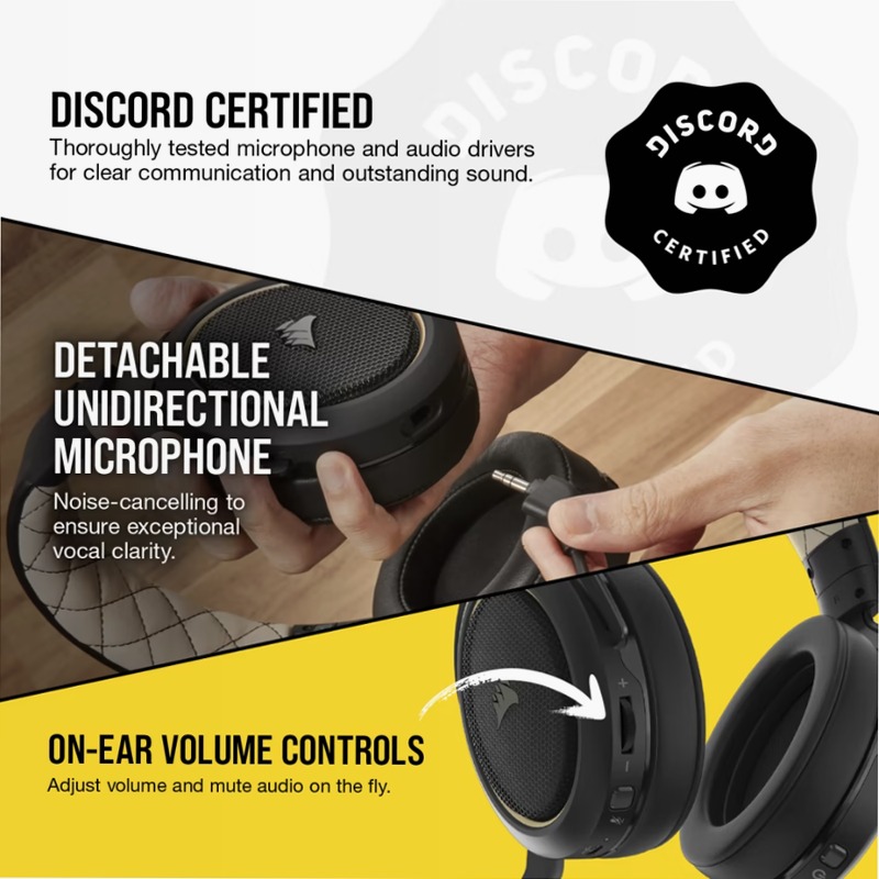 Cuffia Gaming HS70 PRO WIRELESS - Corsoir Beige