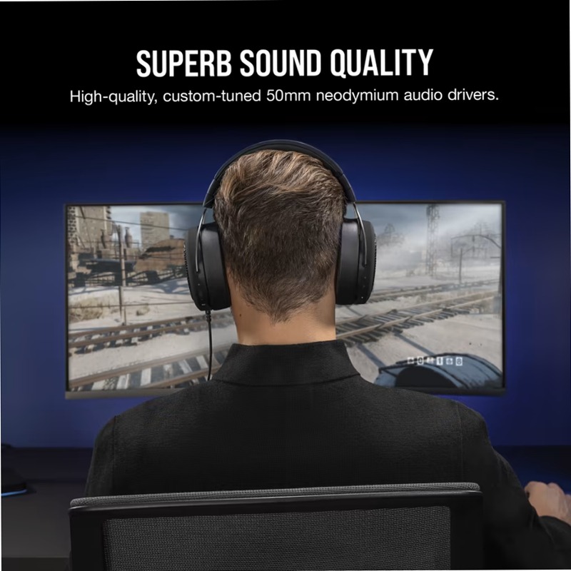 Cuffia Gaming HS60 HAPTIC - CORSAIR Nero