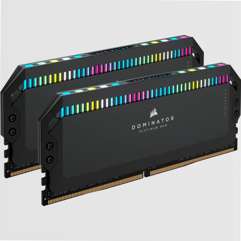 DOMINATOR® PLATINUM RGB 32GB (2x16GB) DDR5 DRAM 6400MT/s CL32