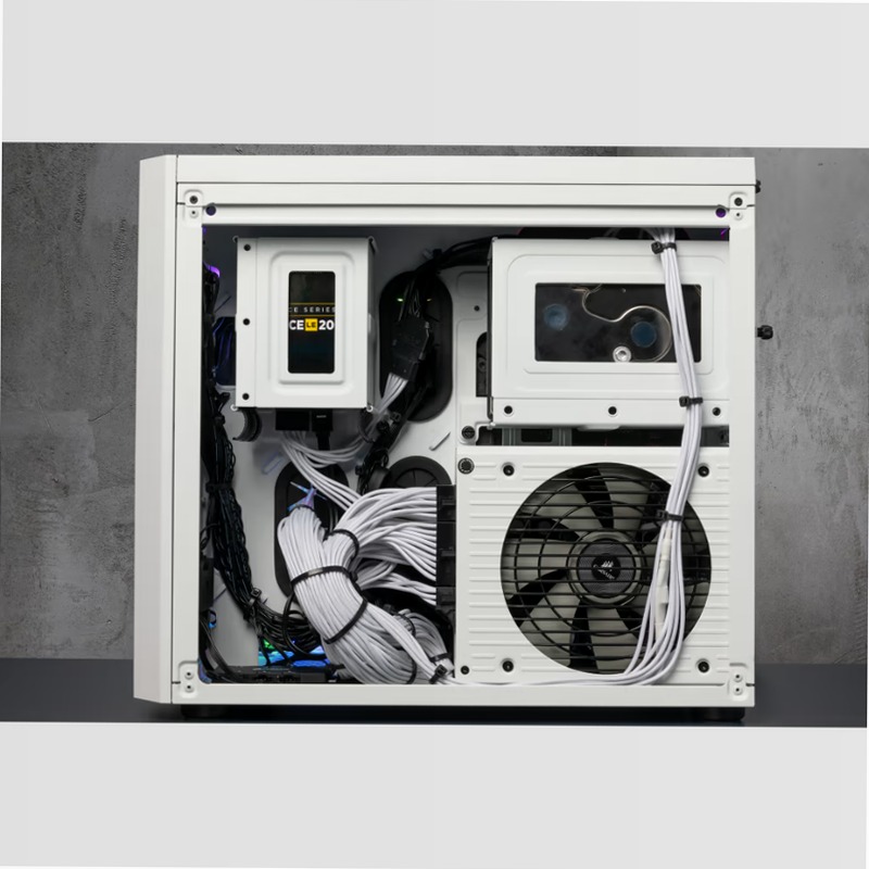Case Micro ATX Crystal Series 280X RGB in vetro temprato - Bianco