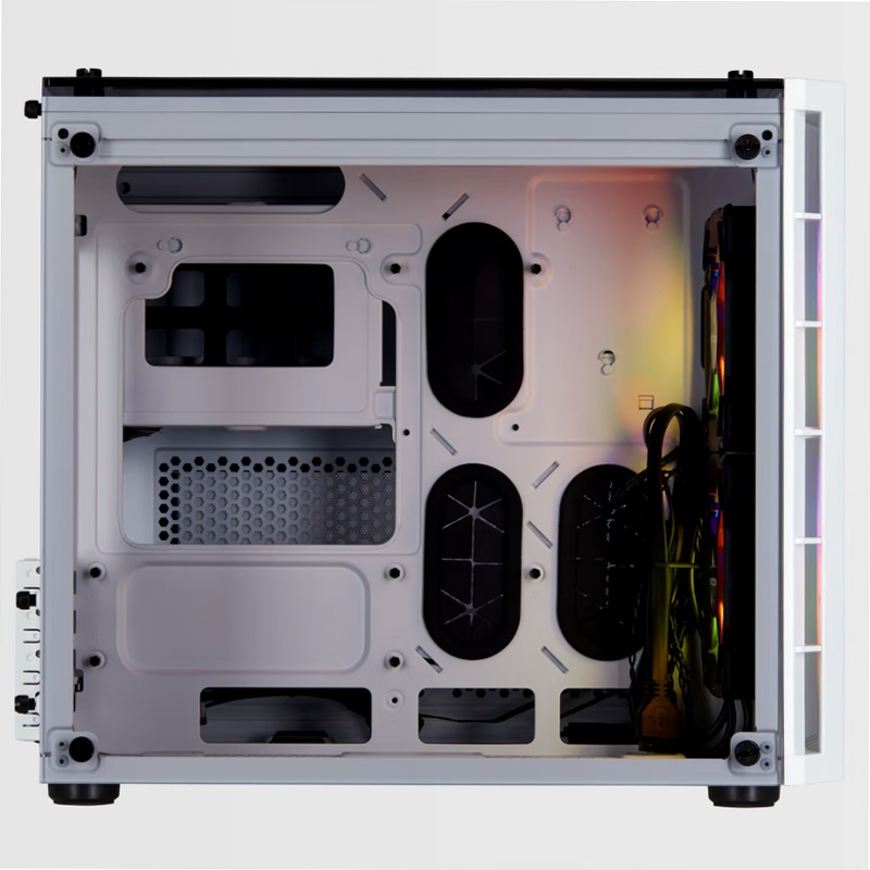 Case Micro ATX Crystal Series 280X RGB in vetro temprato - Bianco