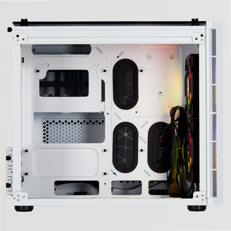 Case Micro ATX Crystal Series 280X RGB in vetro temprato - Bianco