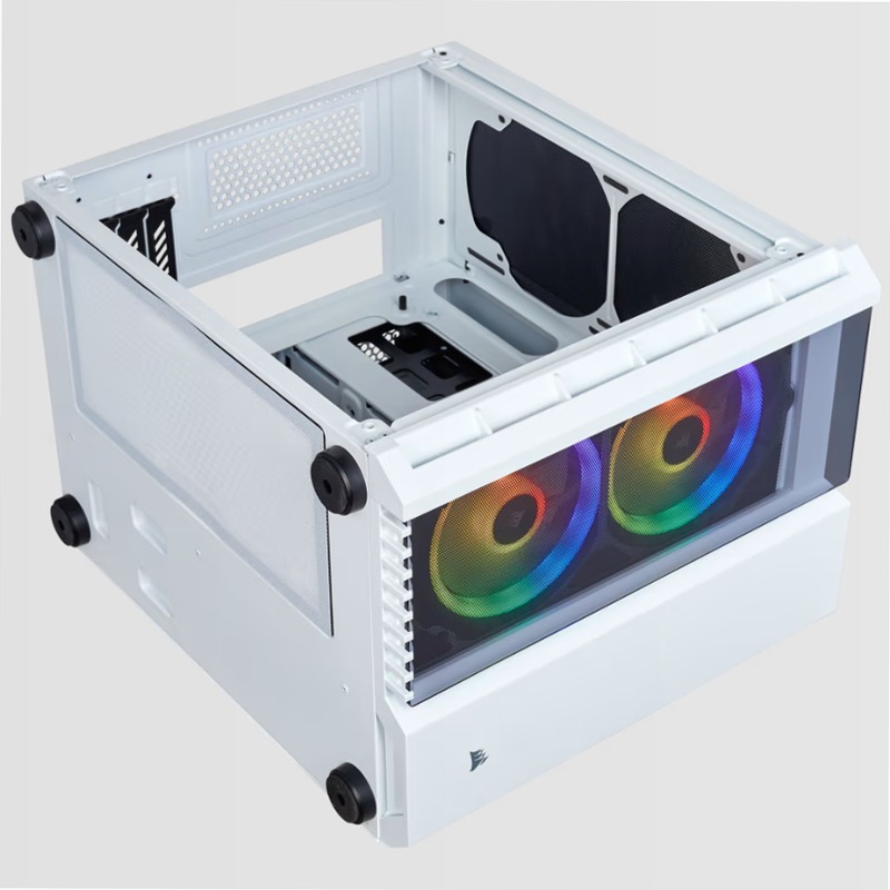 Case Micro ATX Crystal Series 280X RGB in vetro temprato - Bianco