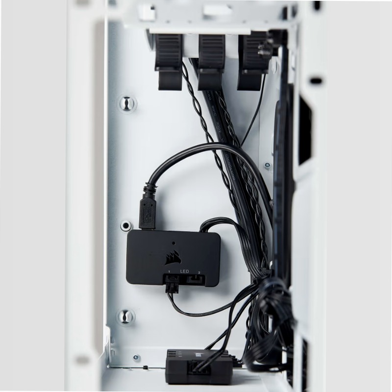 Case Micro ATX Crystal Series 280X RGB in vetro temprato - Bianco
