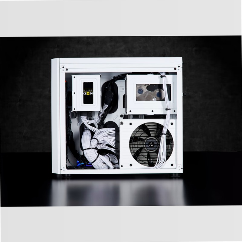 Case Micro ATX Crystal Series 280X RGB in vetro temprato - Bianco
