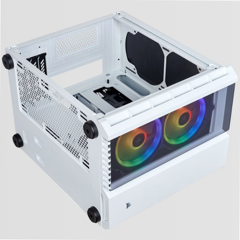 Case Micro ATX Crystal Series 280X RGB in vetro temprato - Bianco
