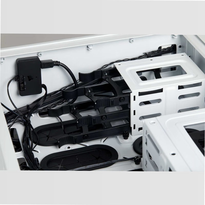 Case Micro ATX Crystal Series 280X RGB in vetro temprato - Bianco
