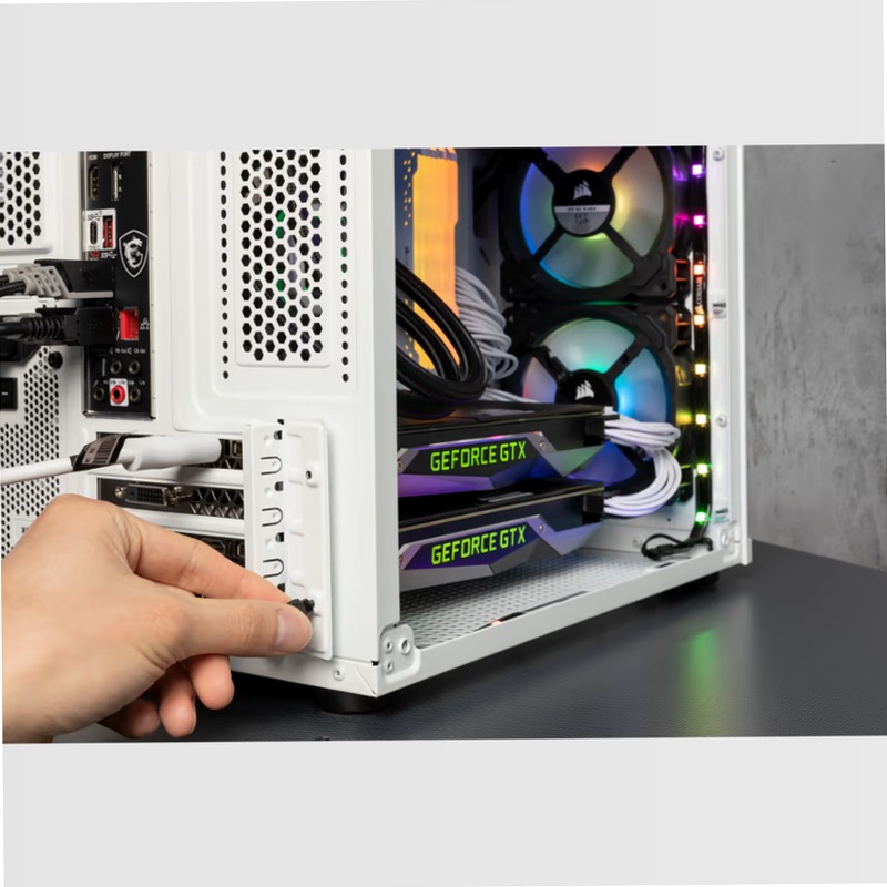 Case Micro ATX Crystal Series 280X RGB in vetro temprato - Bianco