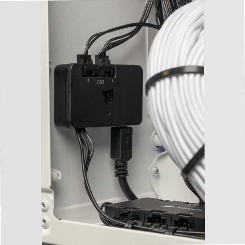 Case Micro ATX Crystal Series 280X RGB in vetro temprato - Bianco