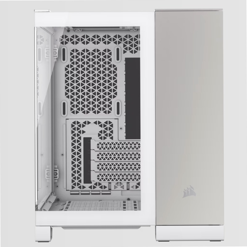 Case PC Micro-ATX CORSAIR 2500X - Alluminio Bianco/Grigio Satinato