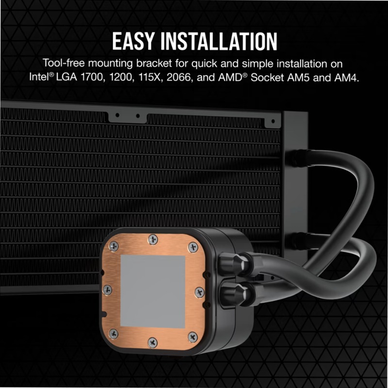 Dissipatore a liquido iCUE H100x RGB ELITE