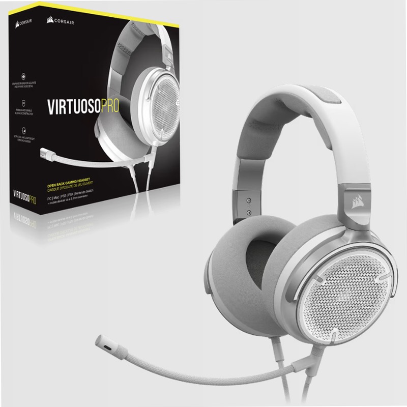 Cuffia gaming/streaming con microfono VIRTUOSO PRO open-back - White (EU)