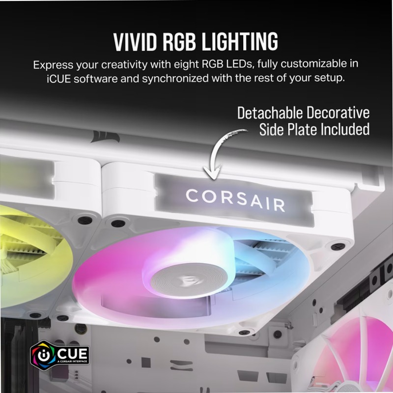 Ventole PWM iCUE LINK RX120 RGB - Bianco