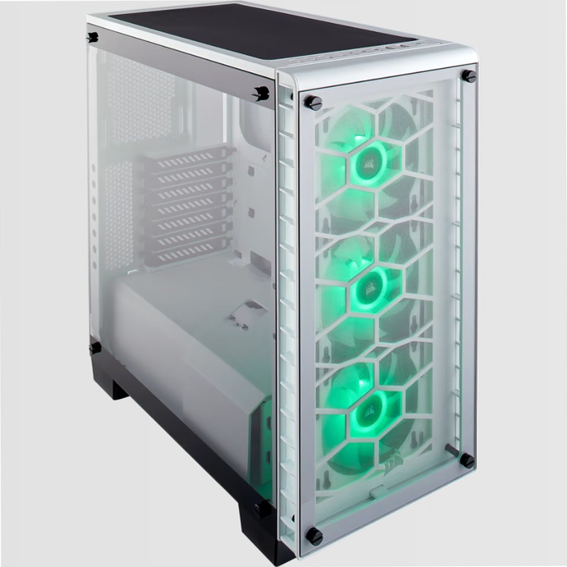 Case Mid-Tower Crystal Series® 460X RGB — Bianco