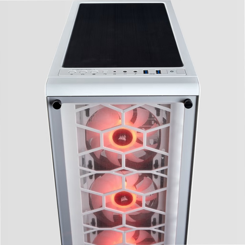 Case Mid-Tower Crystal Series® 460X RGB — Bianco