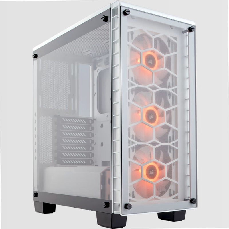 Case Mid-Tower Crystal Series® 460X RGB — Bianco