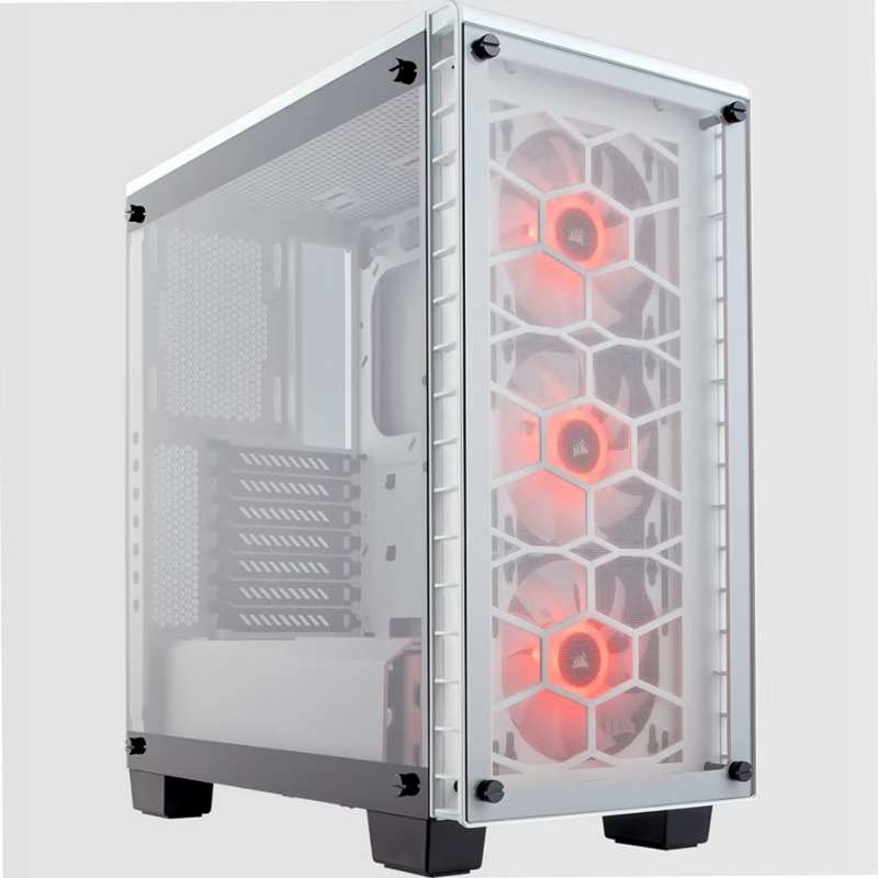 Case Mid-Tower Crystal Series® 460X RGB — Bianco