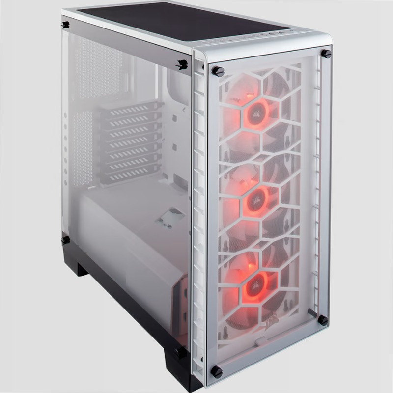 Case Mid-Tower Crystal Series® 460X RGB — Bianco