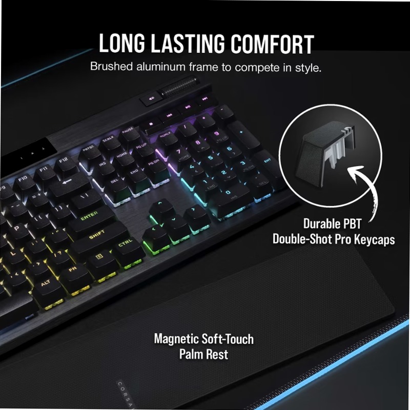 Tastiera Gaming K70 PRO RGB - Corsair Alluminio