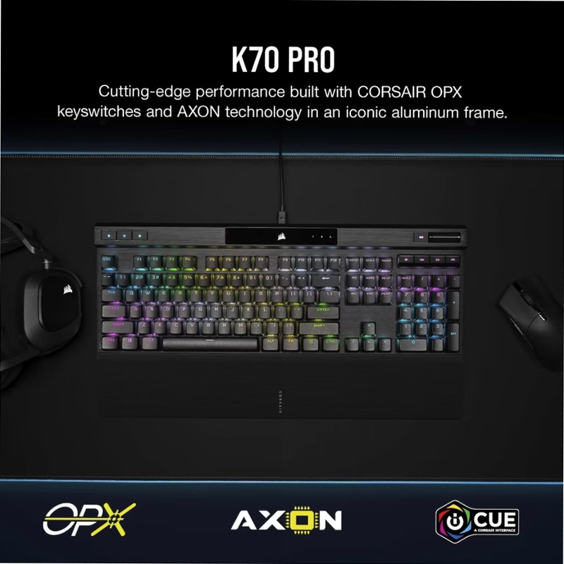 Tastiera Gaming K70 PRO RGB - Corsair Alluminio