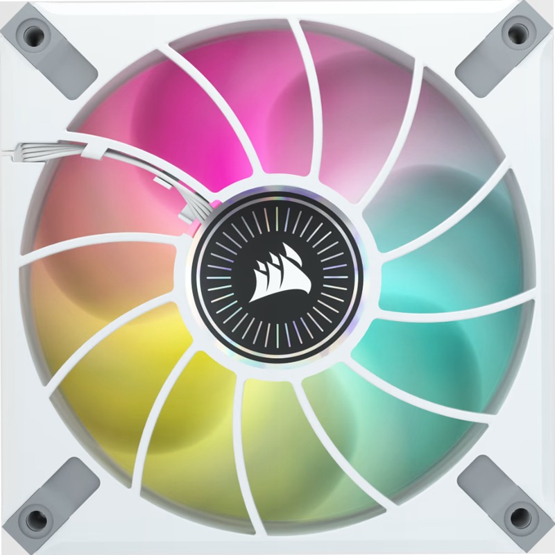 Ventola PWM a Levitazione Magnetica iCUE ML120 RGB ELITE Premium da 120 mm - Bianco 120mm
