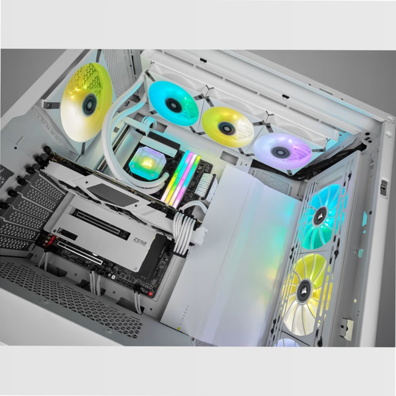 Ventola PWM a Levitazione Magnetica iCUE ML120 RGB ELITE Premium da 120 mm - Bianco 120mm