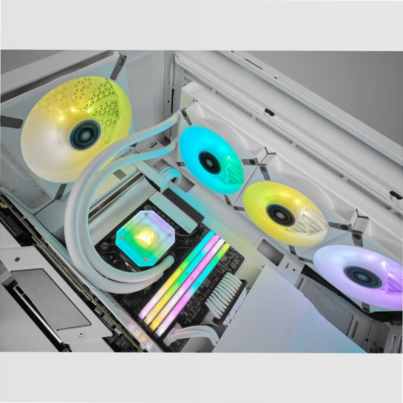 Ventola PWM a Levitazione Magnetica iCUE ML120 RGB ELITE Premium da 120 mm - Bianco 120mm