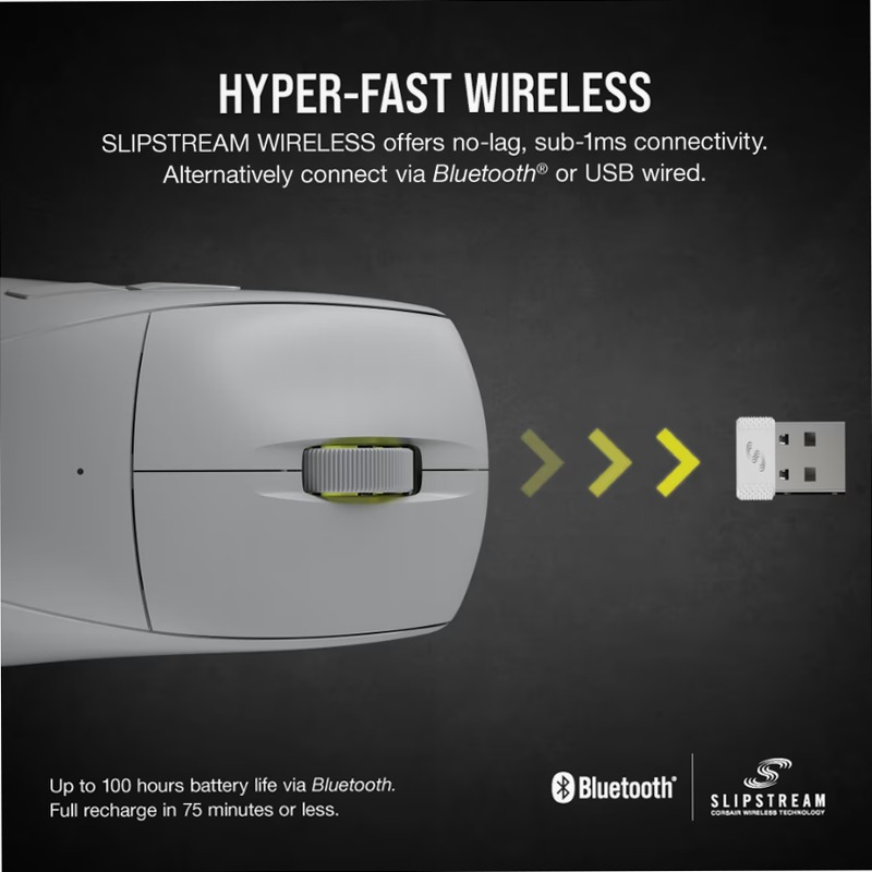 M75 AIR WIRELESS - Mouse gaming ultraleggero