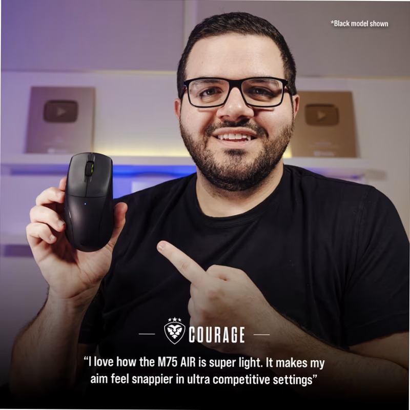 M75 AIR WIRELESS - Mouse gaming ultraleggero