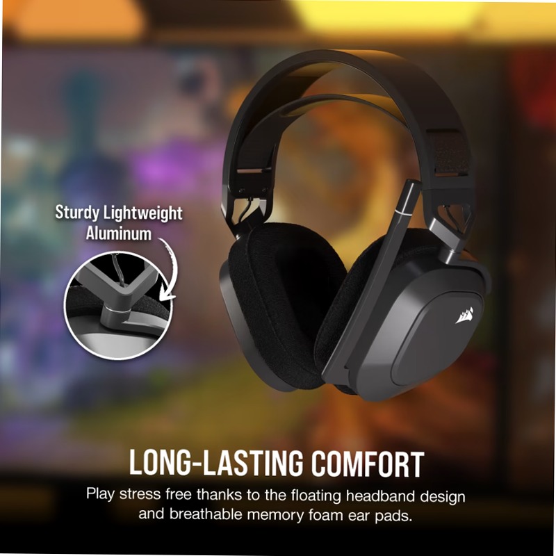 Cuffia Gaming HS80 MAX - Grigio Acciaio