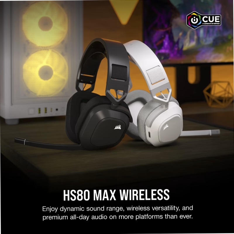 Cuffia Gaming HS80 MAX - Grigio Acciaio
