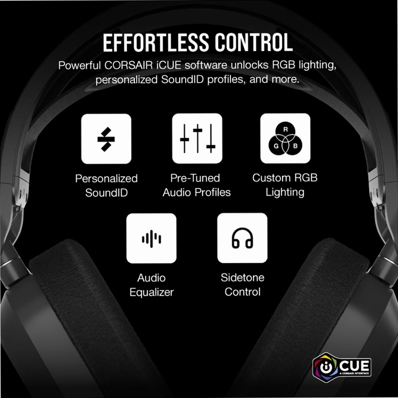 Cuffia Gaming HS80 MAX - Grigio Acciaio