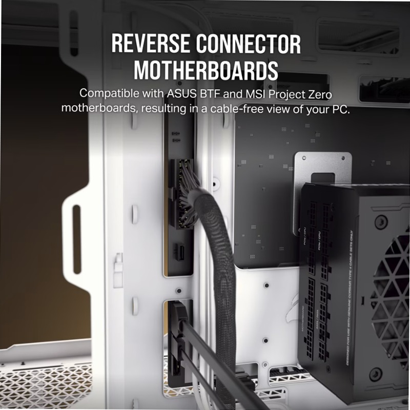 Case PC Mid-Tower a doppia camera 6500X - Bianco