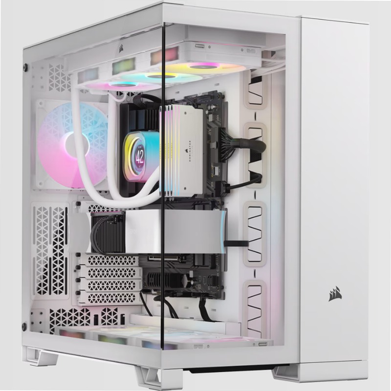 Case PC Mid-Tower a doppia camera 6500X - Bianco