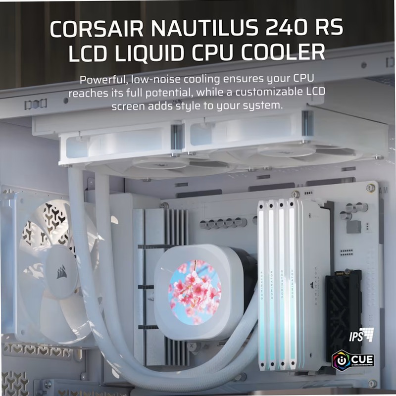 Dissipatore a Liquido NAUTILUS 240 RS LCD - Bianco