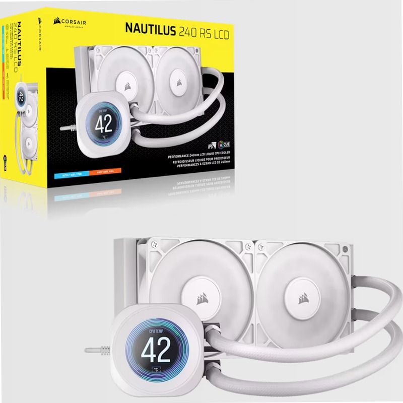 Dissipatore a Liquido NAUTILUS 240 RS LCD - Bianco