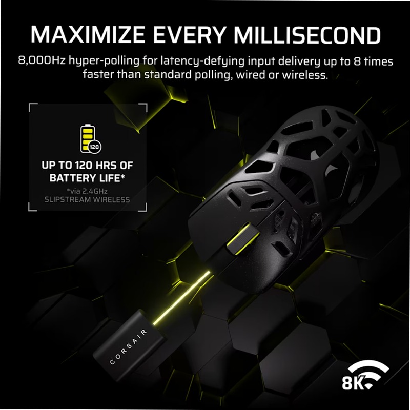 Mouse gaming SABRE v2 PRO WIRELESS IN LEGA DI MAGNESIO - Bianco