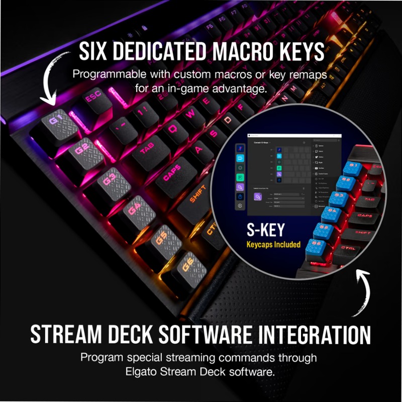 Tastiera Gaming K95 RGB PLATINUM XT Meccanica